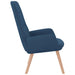 Scaun de relaxare, albastru, material textil - WALTI WALTI