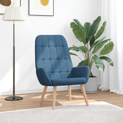 Scaun de relaxare, albastru, material textil - WALTI WALTI