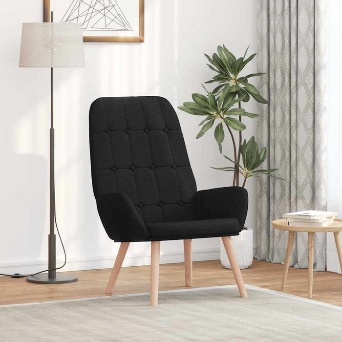 Scaun de relaxare, negru, material textil - WALTI WALTI