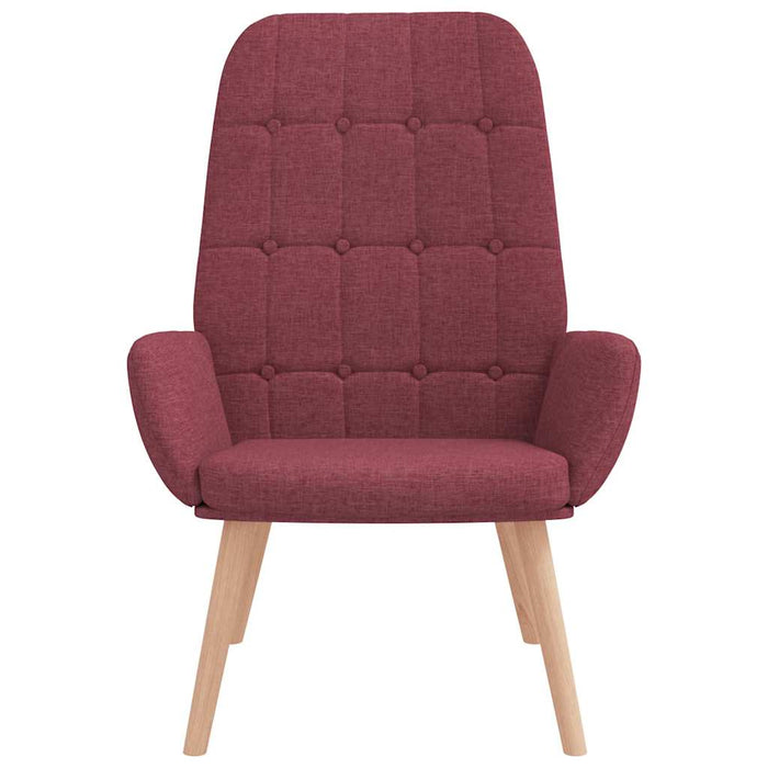 Scaun de relaxare, roșu vin, material textil - WALTI WALTI
