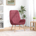 Scaun de relaxare, roșu vin, material textil - WALTI WALTI
