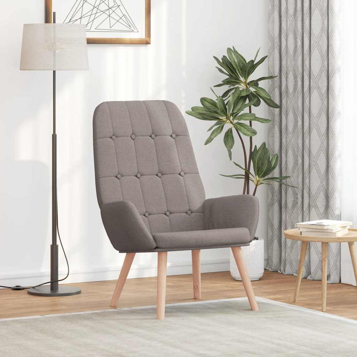 Scaun de relaxare, gri taupe, material textil WALTI