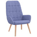 Scaun de relaxare, jeans albastru, material textil - WALTI WALTI