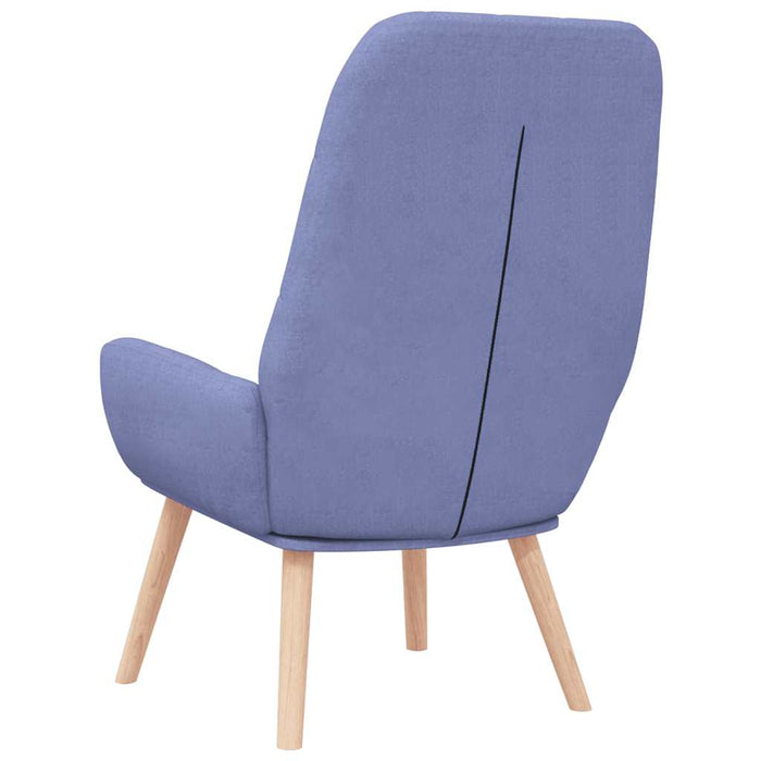 Scaun de relaxare, jeans albastru, material textil - WALTI WALTI