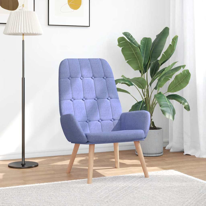 Scaun de relaxare, jeans albastru, material textil - WALTI WALTI