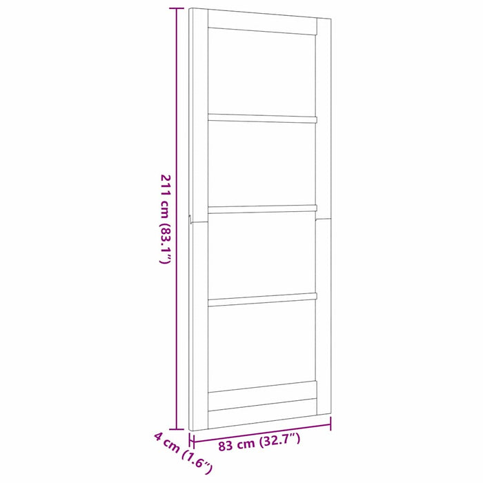 Ușă de interior ORKDAL Alb pregătit 83 x 211 cm - WALTI WALTI