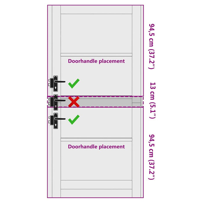 Ușă de interior ORKDAL Alb pregătit 93 x 202 cm - WALTI WALTI