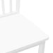 Scaune de sufragerie 2 buc Cauciuc din lemn masiv alb - WALTI WALTI