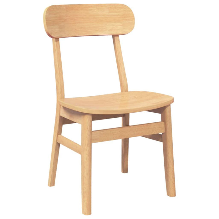 Scaune de sufragerie 2 buc Cauciuc din lemn masiv - WALTI WALTI