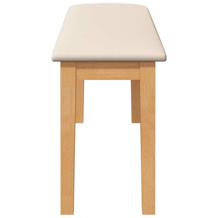 Bancă 110 cm din lemn masiv cauciuc WALTI