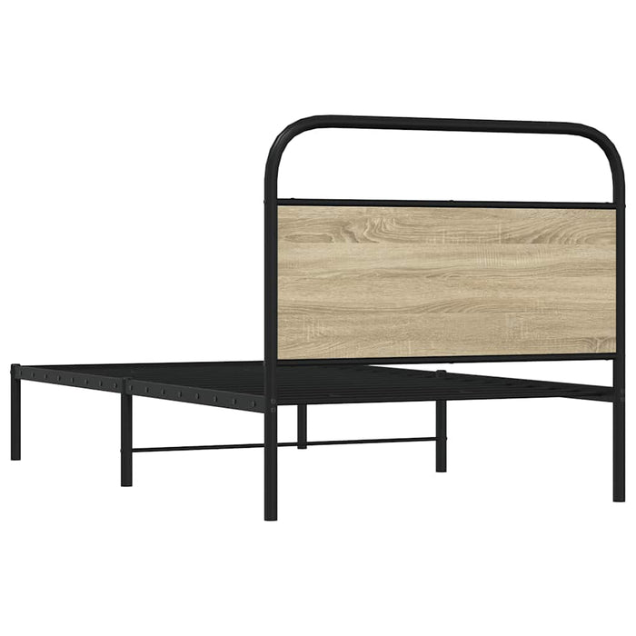 Cadru de pat fără saltea 107x203 cm Lemn derivat stejar Sonoma - WALTI WALTI