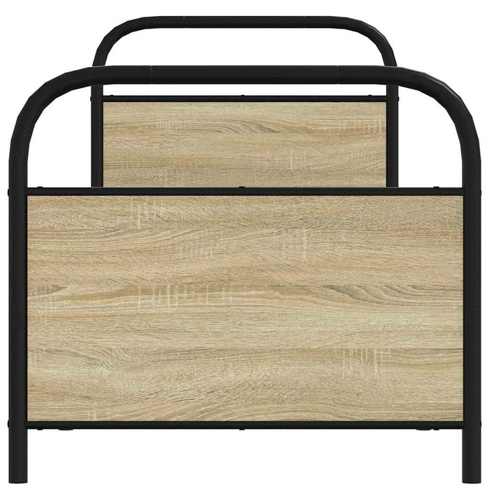 Cadru de pat fără saltea 80x200 cm Lemn prelucrat stejar Sonoma - WALTI WALTI