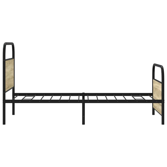 Cadru pat fără saltea stejar sonoma 100x200 cm lemn prelucrat - WALTI WALTI
