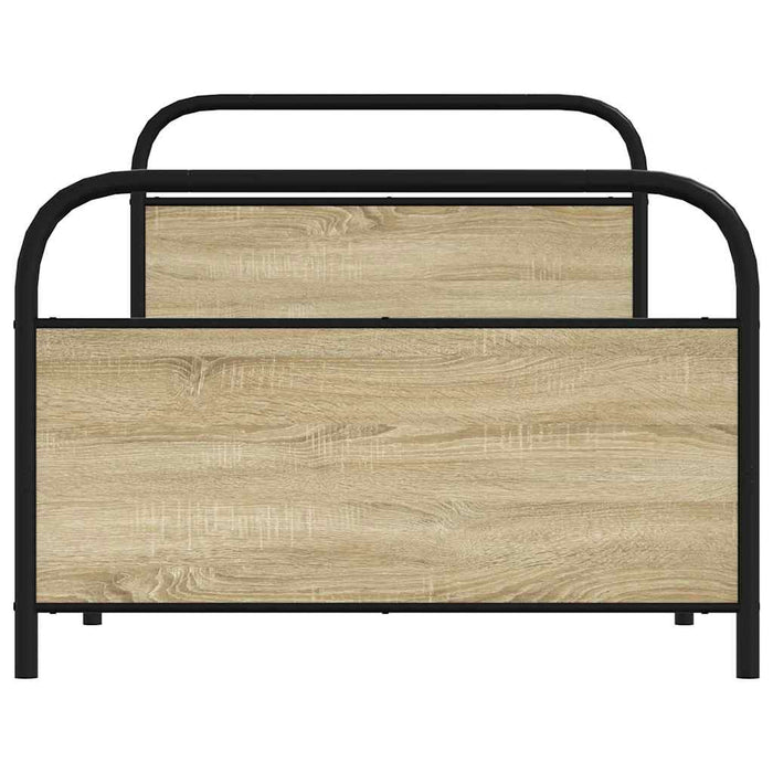 Cadru de pat fără saltea 107x203 cm Lemn derivat stejar Sonoma - WALTI WALTI