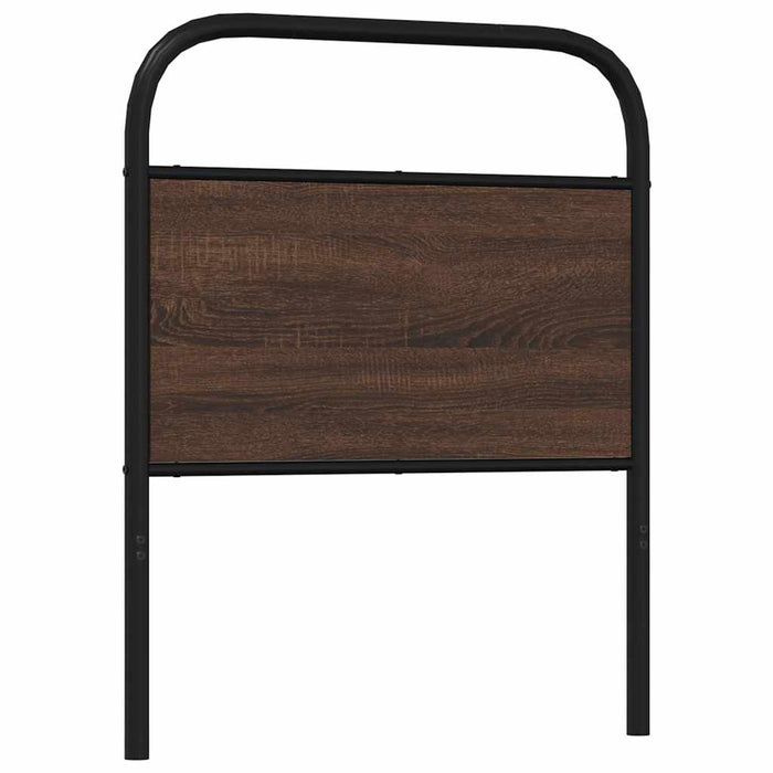 Tăblie de pat de schimb, stejar maro, 80 cm, lemn prelucrat și oțel WALTI
