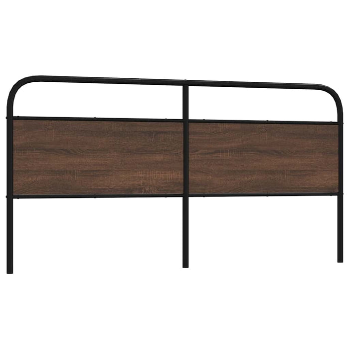 Tăblie de pat de schimb, stejar maro, 200 cm, lemn prelucrat și oțel WALTI
