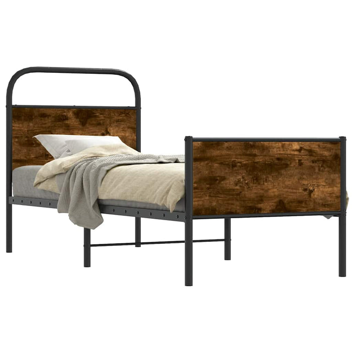 Cadru de pat fără saltea 80x200 cm Lemn prelucrat stejar Sonoma - WALTI WALTI