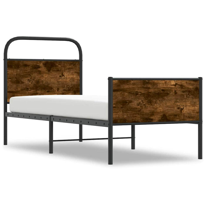 Cadru de pat fără saltea 80x200 cm Lemn prelucrat stejar Sonoma - WALTI WALTI