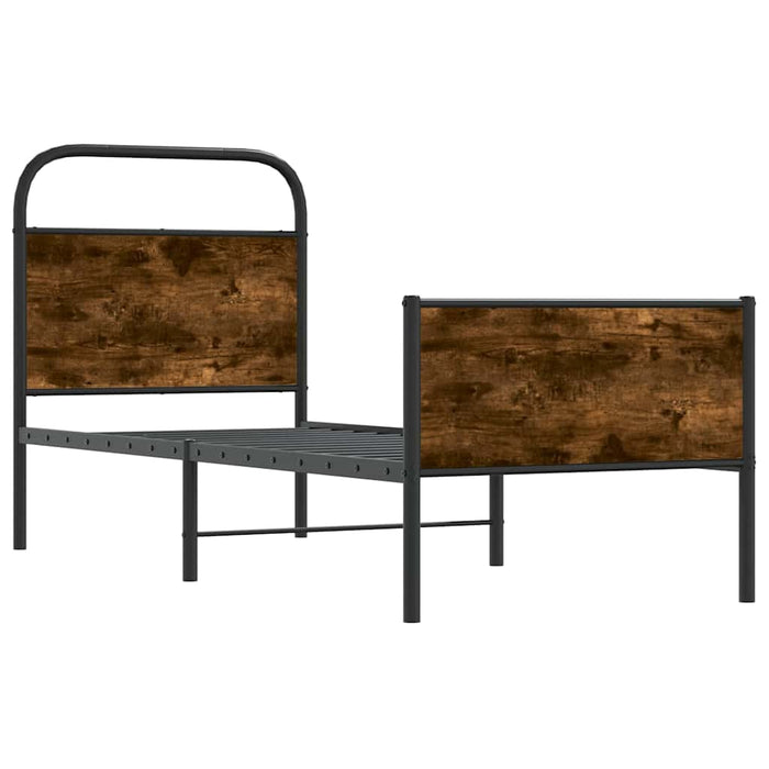 Cadru de pat fără saltea 80x200 cm Lemn prelucrat stejar Sonoma - WALTI WALTI