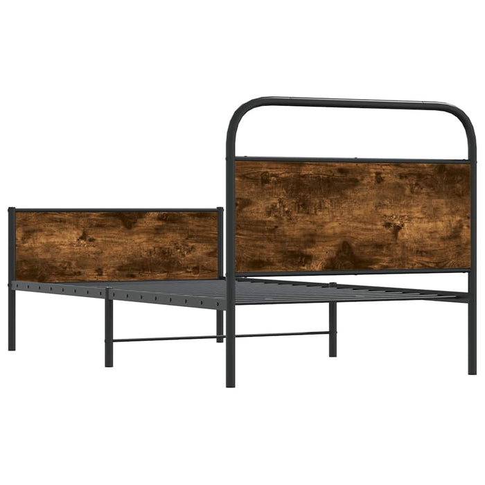 Cadru pat fără saltea, stejar sonoma 100x190 cm lemn prelucrat - WALTI WALTI