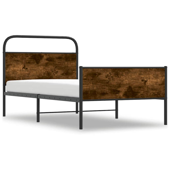 Cadru pat fără saltea stejar sonoma 100x200 cm lemn prelucrat - WALTI WALTI