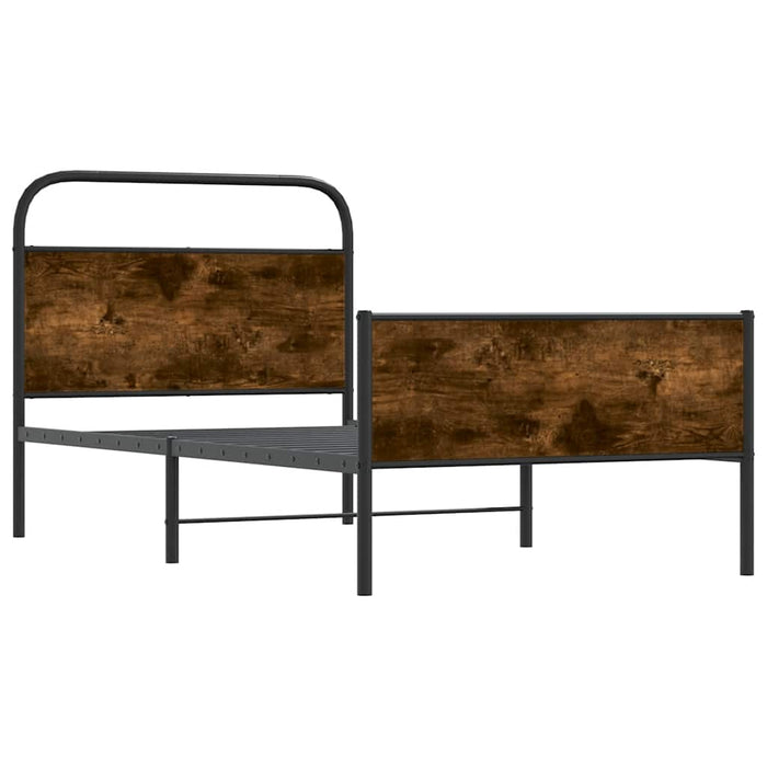 Cadru pat fără saltea stejar sonoma 100x200 cm lemn prelucrat - WALTI WALTI