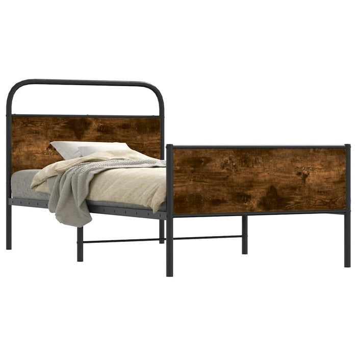 Cadru de pat fără saltea 107x203 cm Lemn derivat stejar Sonoma - WALTI WALTI