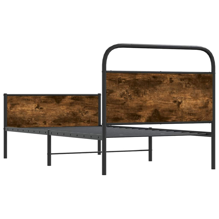 Cadru de pat fără saltea 107x203 cm Lemn derivat stejar Sonoma - WALTI WALTI