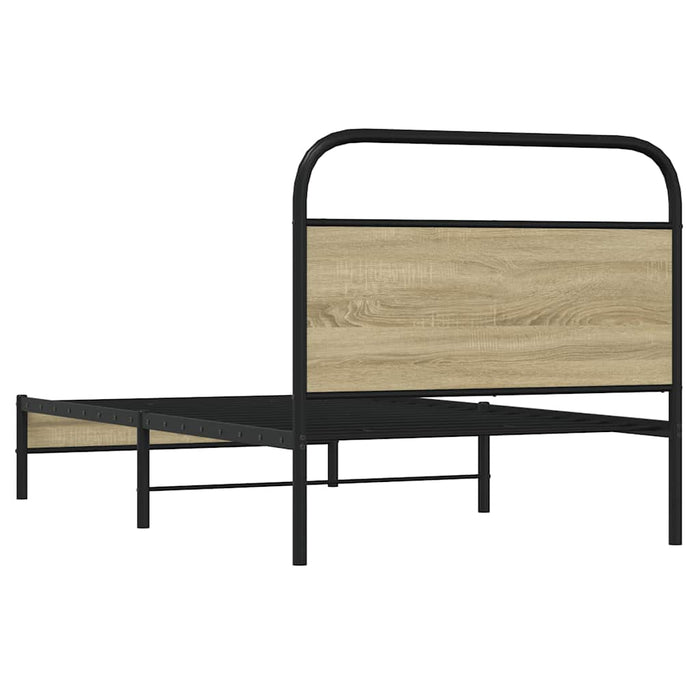 Cadru de pat fără saltea 107x203 cm Lemn derivat stejar Sonoma - WALTI WALTI
