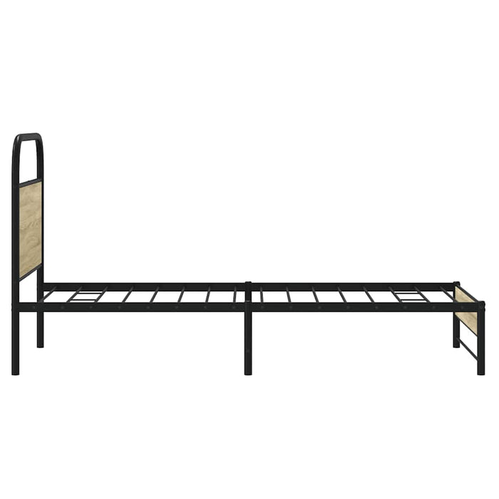 Cadru de pat fără saltea 80x200 cm Lemn prelucrat stejar Sonoma WALTI