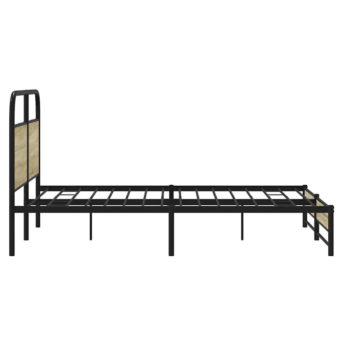 Cadru de pat fără saltea 150x200cm Lemn prelucrat stejar Sonoma - WALTI WALTI