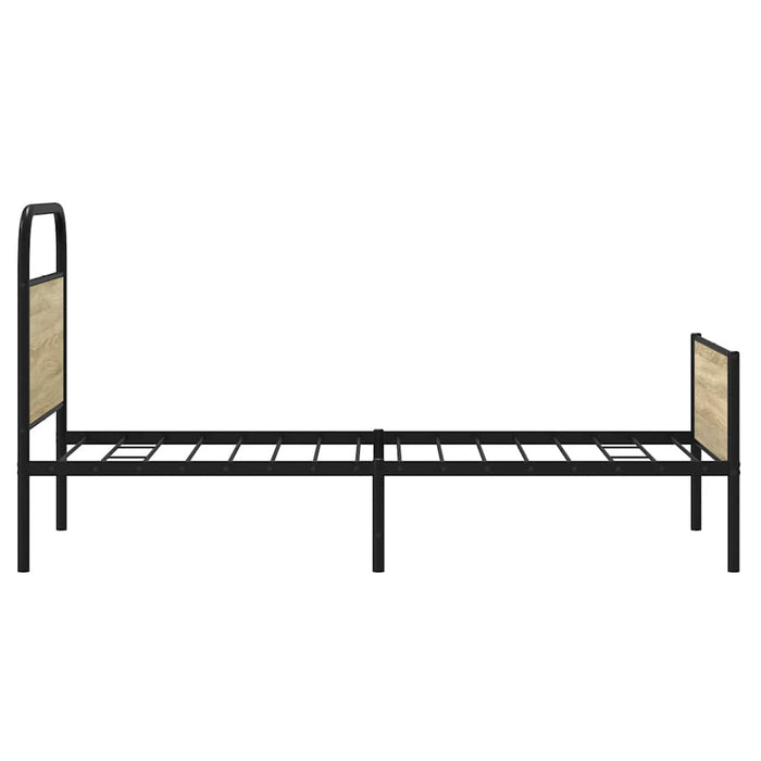 Cadru de pat fără saltea 75x190 cm Lemn derivat stejar Sonoma WALTI