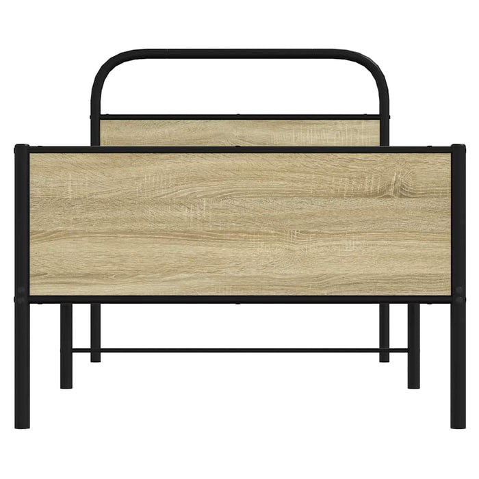 Cadru de pat fără saltea 80x200 cm Lemn prelucrat stejar Sonoma - WALTI WALTI