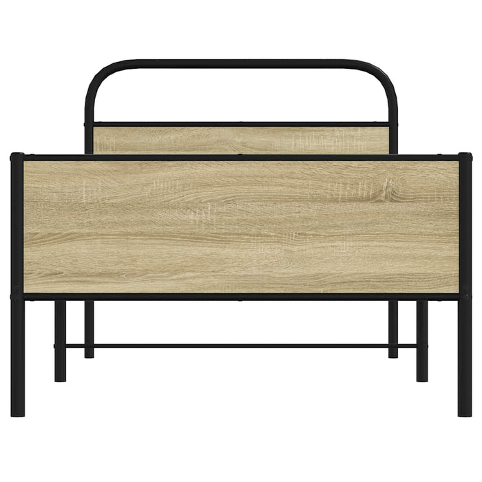 Cadru de pat fără saltea 107x203 cm Lemn derivat stejar Sonoma - WALTI WALTI