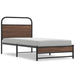Cadru pat fără saltea stejar maro, 100x190 cm, lemn prelucrat - WALTI WALTI