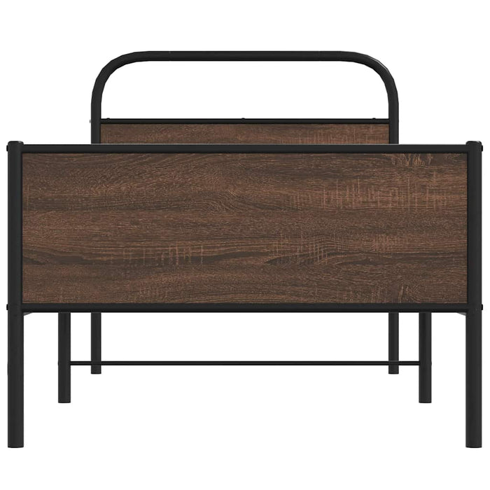 Cadru de pat fără saltea stejar maro 90x200 cm Lemn prelucrat - WALTI WALTI