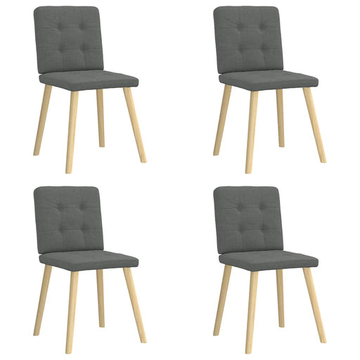 Scaune de bucătărie pivotante, 4 buc., gri închis, textil - WALTI WALTI