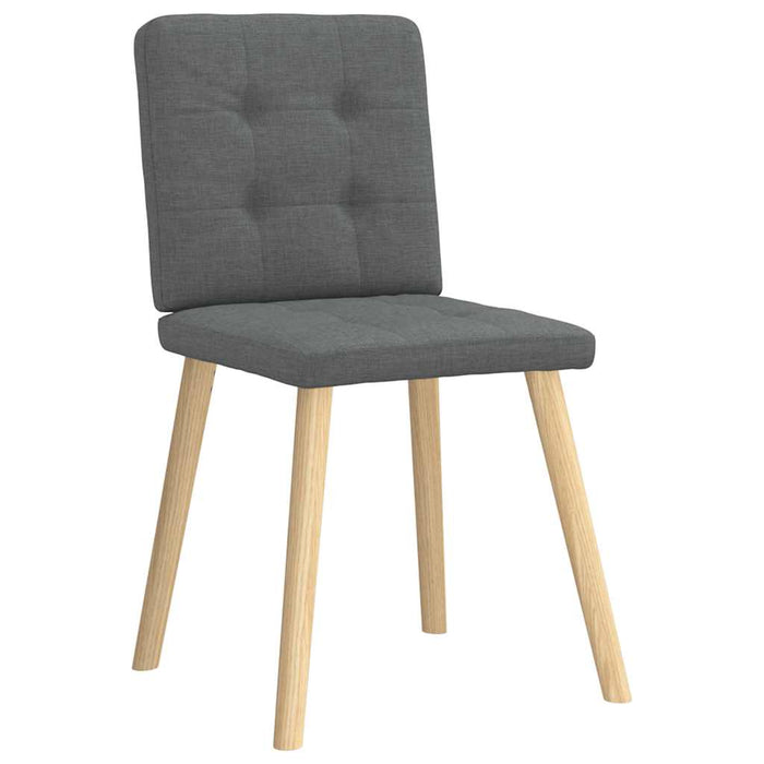 Scaune de bucătărie pivotante, 4 buc., gri închis, textil WALTI
