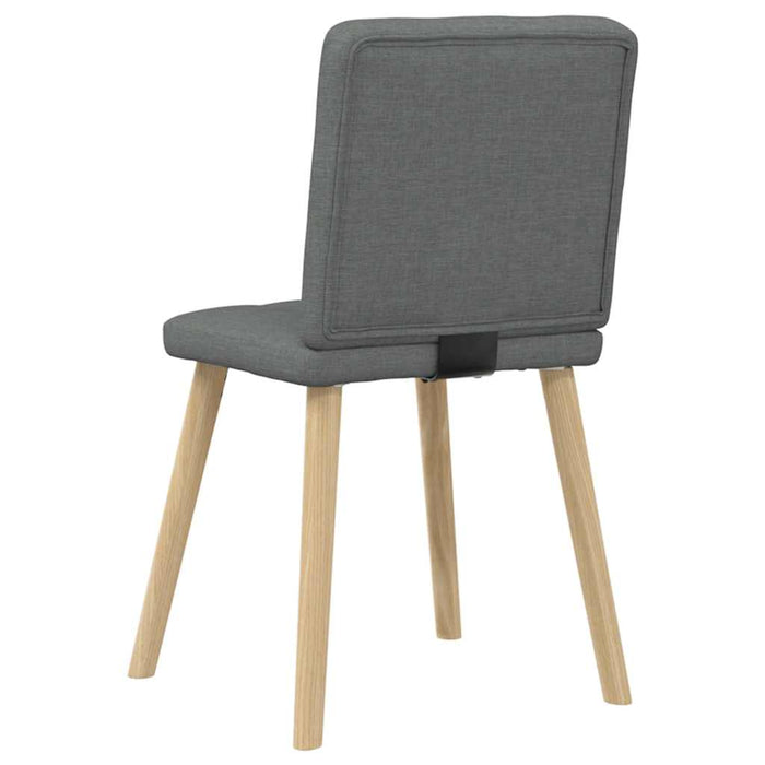 Scaune de bucătărie pivotante, 4 buc., gri închis, textil WALTI