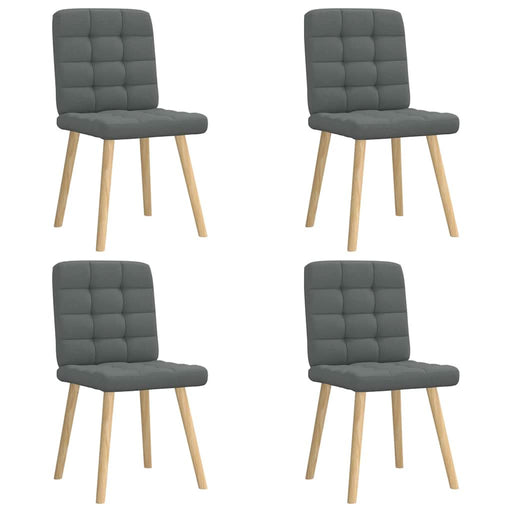 Scaune de bucătărie pivotante, 4 buc., gri închis, textil - WALTI WALTI