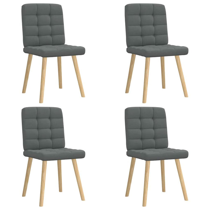 Scaune de bucătărie pivotante, 4 buc., gri închis, textil - WALTI WALTI