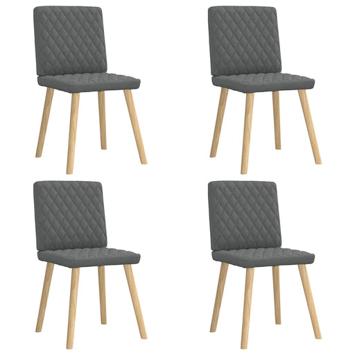 Scaune de bucătărie pivotante, 4 buc., gri închis, textil - WALTI WALTI