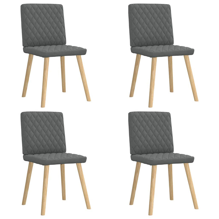 Scaune de bucătărie pivotante, 4 buc., gri închis, textil - WALTI WALTI