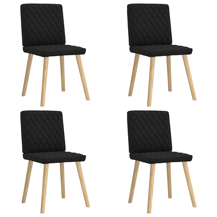 Scaune de bucătărie, 4 buc., negru, material textil - WALTI WALTI