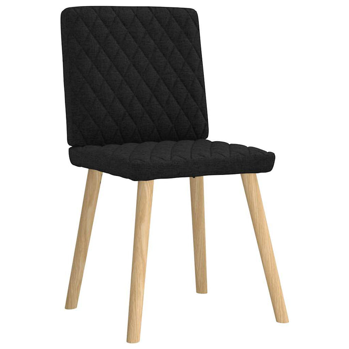 Scaune de bucătărie, 4 buc., negru, material textil - WALTI WALTI