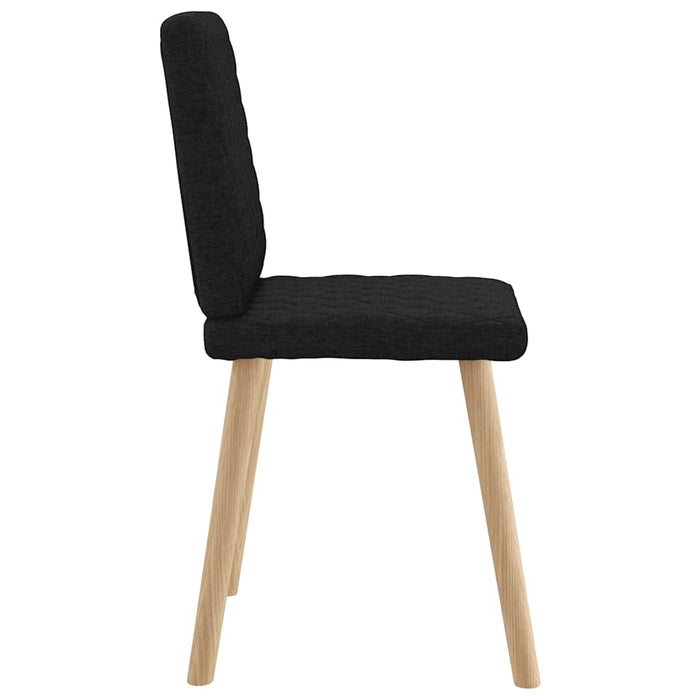 Scaune de bucătărie, 4 buc., negru, material textil - WALTI WALTI