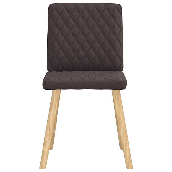 Scaune de bucătărie, 4 buc., maro închis, material textil WALTI