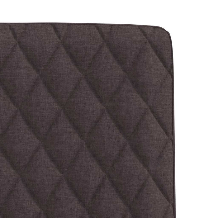 Scaune de bucătărie, 4 buc., maro închis, material textil WALTI