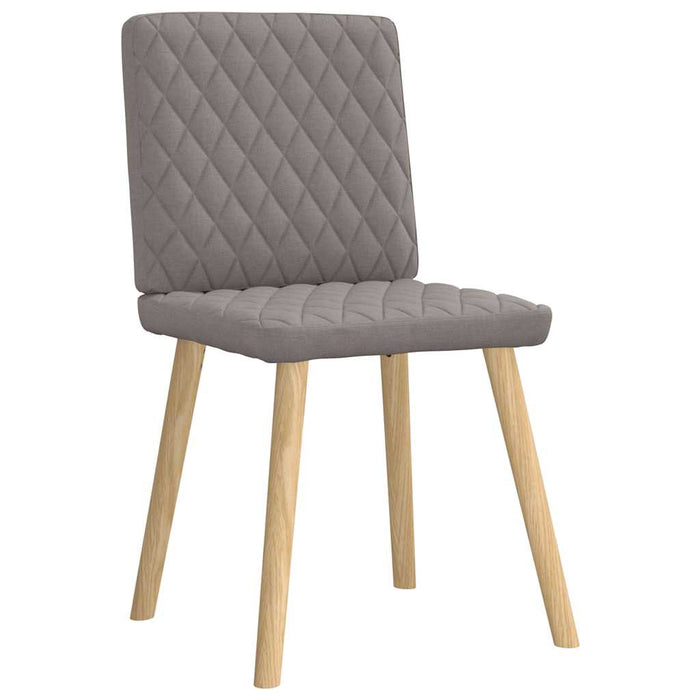 Scaune de sufragerie, 4 buc., gri taupe, material textil WALTI