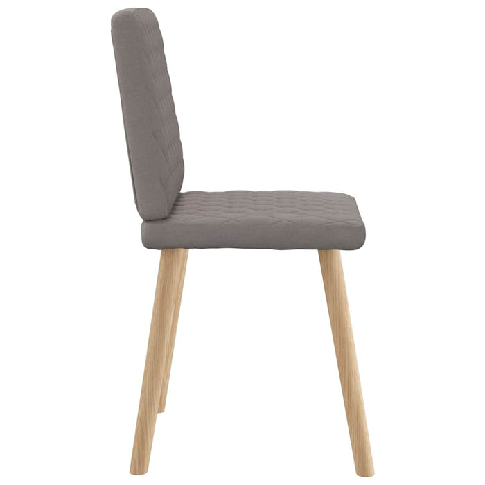 Scaune de sufragerie, 4 buc., gri taupe, material textil WALTI